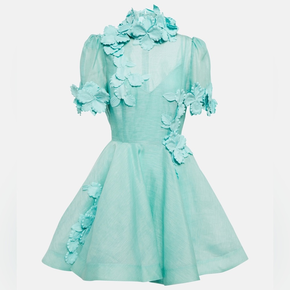 ISO Zimmermann High Tide Lift Off linen and silk minidress size 4 US 12 —